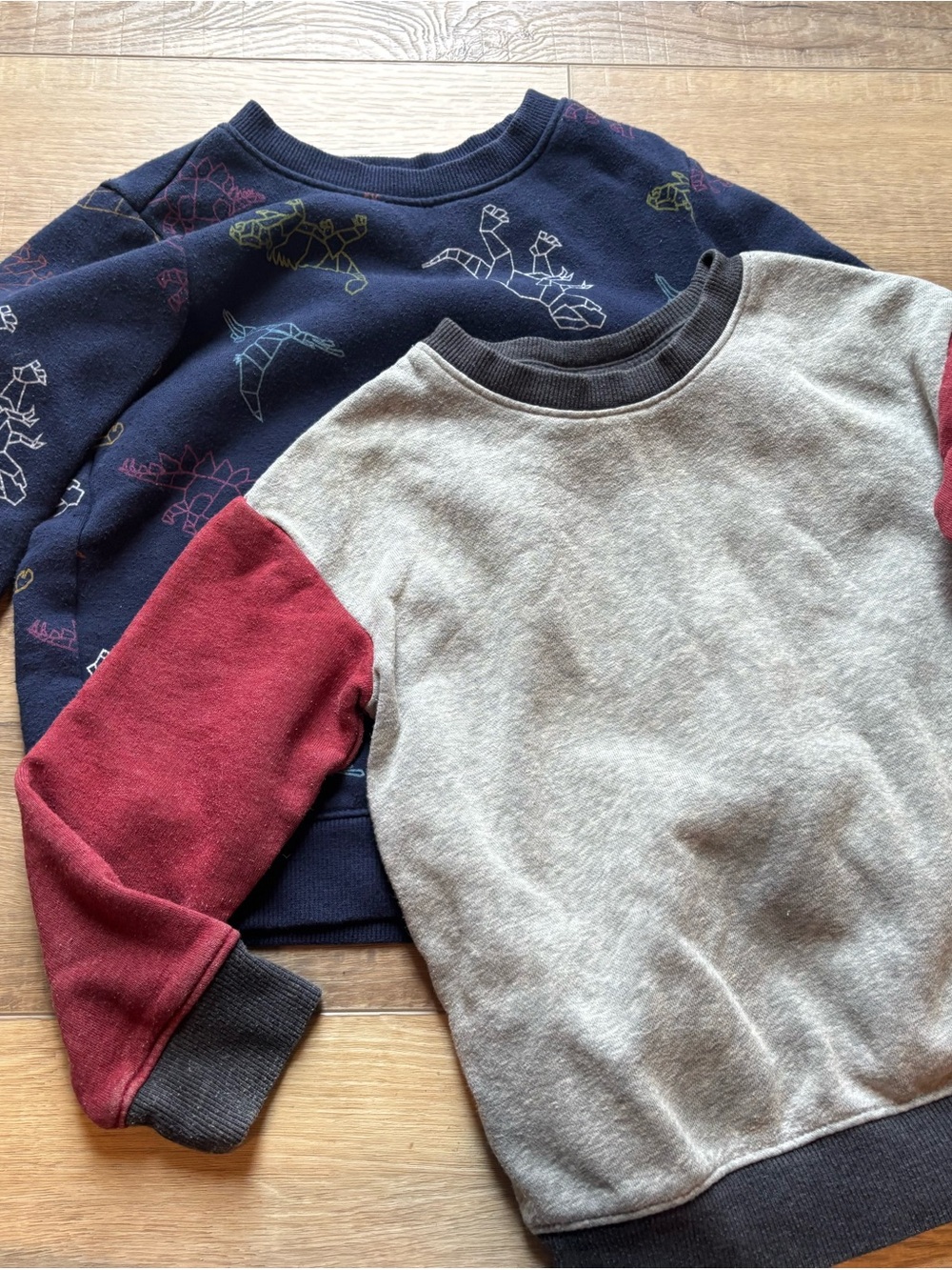 Cat & Jack Kids Colorblock Sweatshirt - Navy, Gray & Red